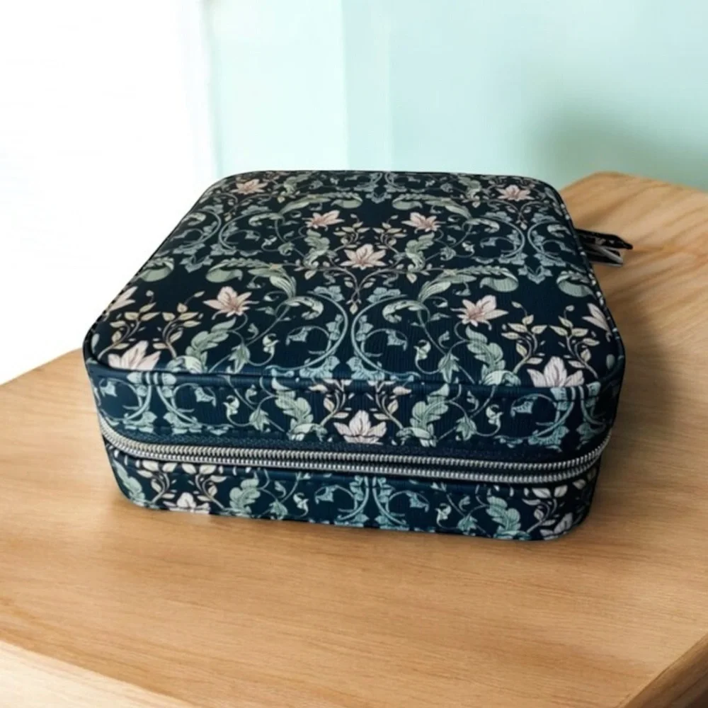 Floral Patterned Jewelry Case travel organizer jewelry box